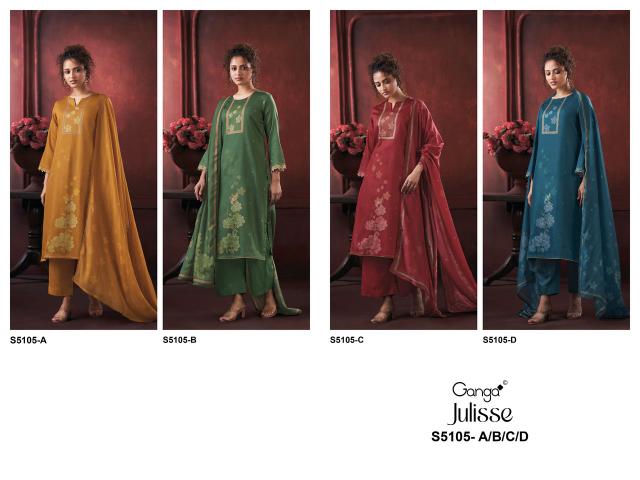 Ganga julisse 5015 cotton dress material wholesale price